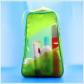 2015 Popular green phthalate free PVC clear tote bag