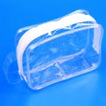 2015 new style clear PVC cosmetic bag with logo printing