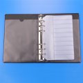 A2 plastic clear file folder with fastener