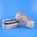 Accept paypal zipper slider pvc printed plastic my clear bag