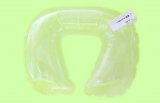 China wholesale transparent plastic inflatable U shape pillow