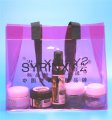 Clear handle bag for makeup sets packing for free sample