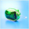 Customized green clear transparent PVC Cosmetic bag