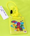 Cute plastic pvc small card holder porket money bag card holder with drawstring