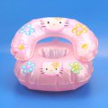 Cylindrical cute pink kitty printed pvc inflatable bag