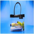 Nursery plastic wholesale cosmetic tote bags with button