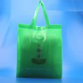 OEM new design green pvc plastic bag for swimwear shopping bag
