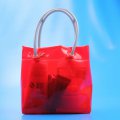Pvc foldable lady tote bag for wine