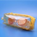 Shenzhen promotional bath sets pvc gift bag in yellow color