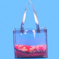 Vinyl clear plastic beach tote bag pvc handle bags Quality Choice