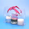 clear PVC plastic gift bag with webbing handle Quality Choice