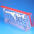 clear makeup zipper bag with strap