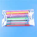 clear pencil zipper bag with hanging hole