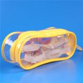 clear plastic zipper bag for toiletry packing