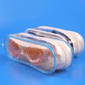 clear plastic zipper pouch with hanger
