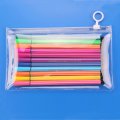 hot sale plastic school stationery bag with zipper factory directly