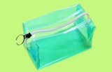 pvc cosmetic bag transparent with plastic